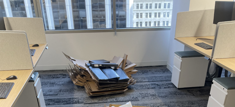 Junk in an office