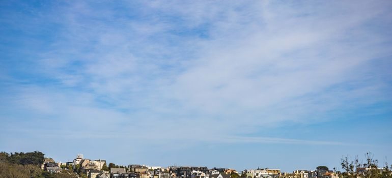 A neighborhood after moving from San Francisco to Daly City