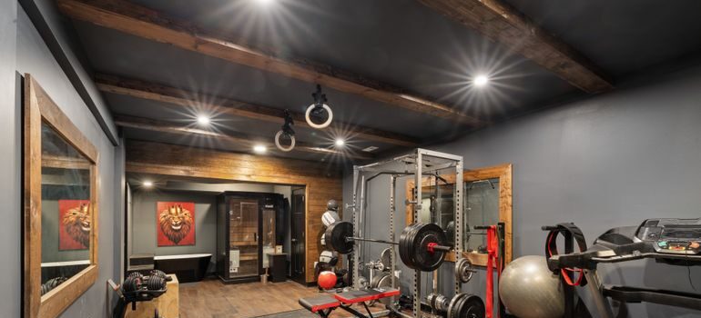 A prepared home gym