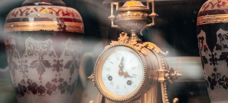 An antique clock
