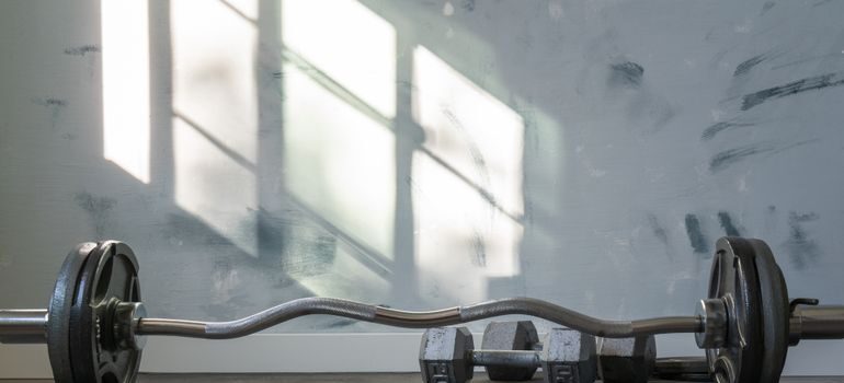 Part of a home gym equipment