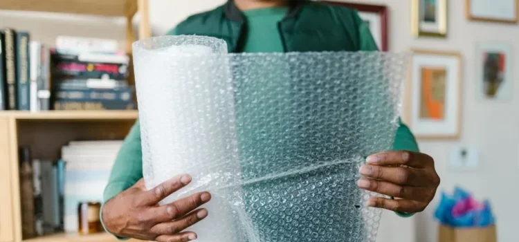 A person packing